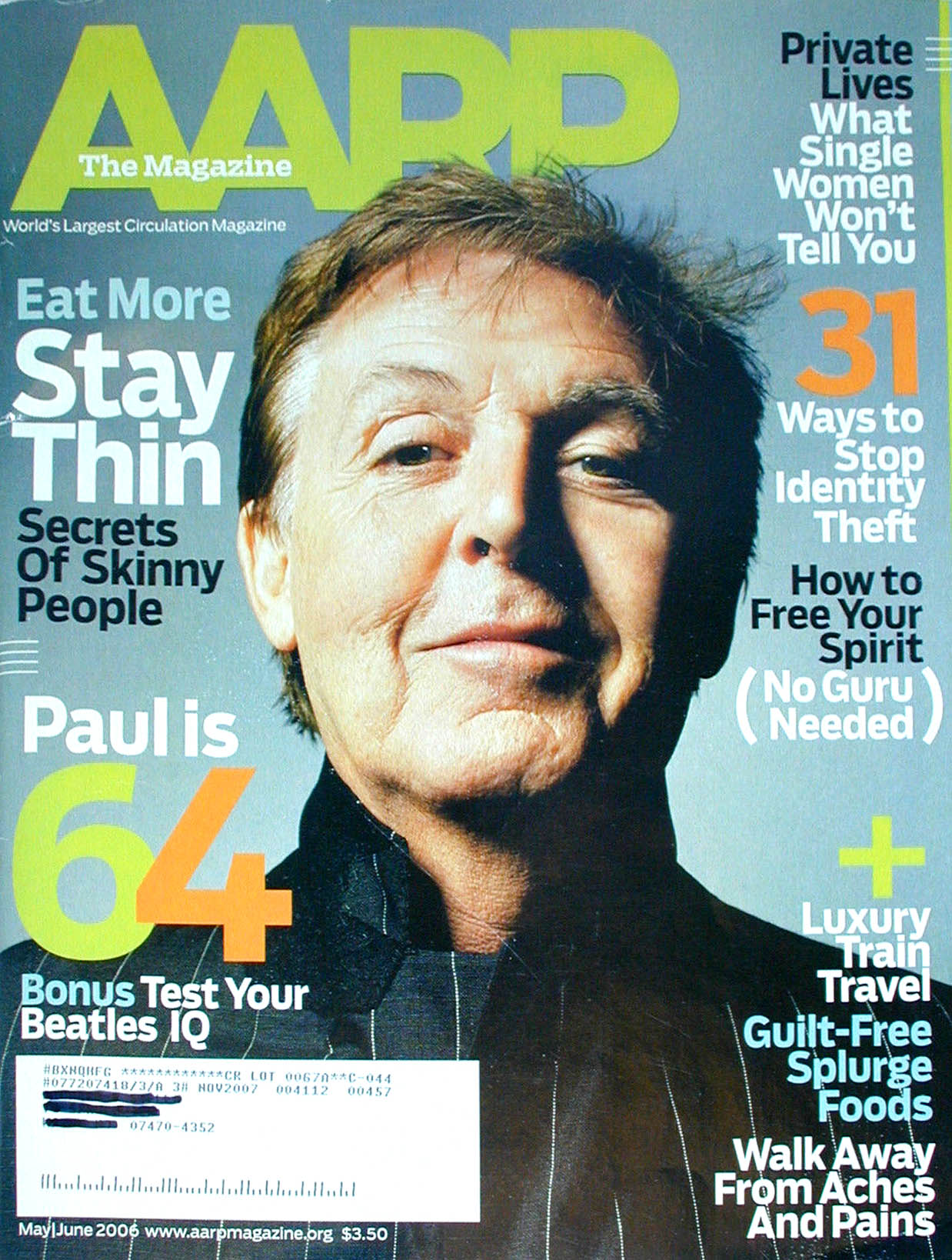 AARP May/June 2006 May 2006 magazine back issue cover