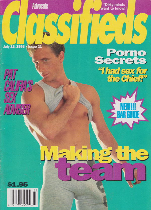 Advocate Classifieds # 21, July 13, 1993 Number #21 magazine back issue cover