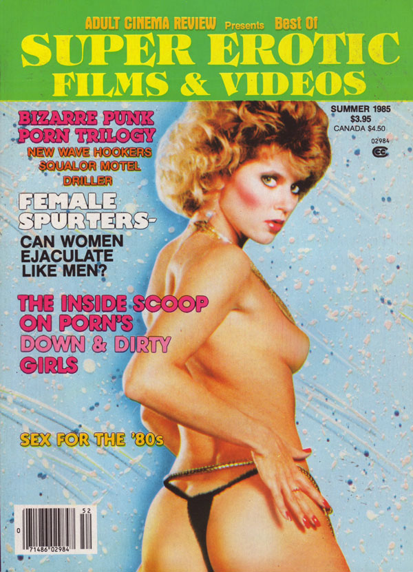 Adult Cinema Review Summer 1985, Super Erotic Films & Videos Summer 1985 magazine back issue cover