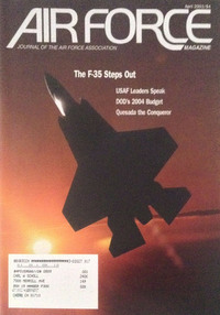 Air Force April 2003 magazine back issue cover