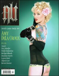 Alt # 4, Spring 2012, #4, Fetish, Latex, Body Art.  Amy Dela Croux magazine back issue cover