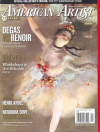 American Artist March/April 2012 magazine back issue cover