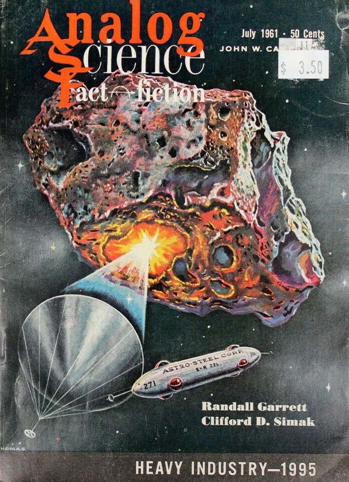 Analog Science Fact & Fiction July 1961 July 1961 magazine back issue cover