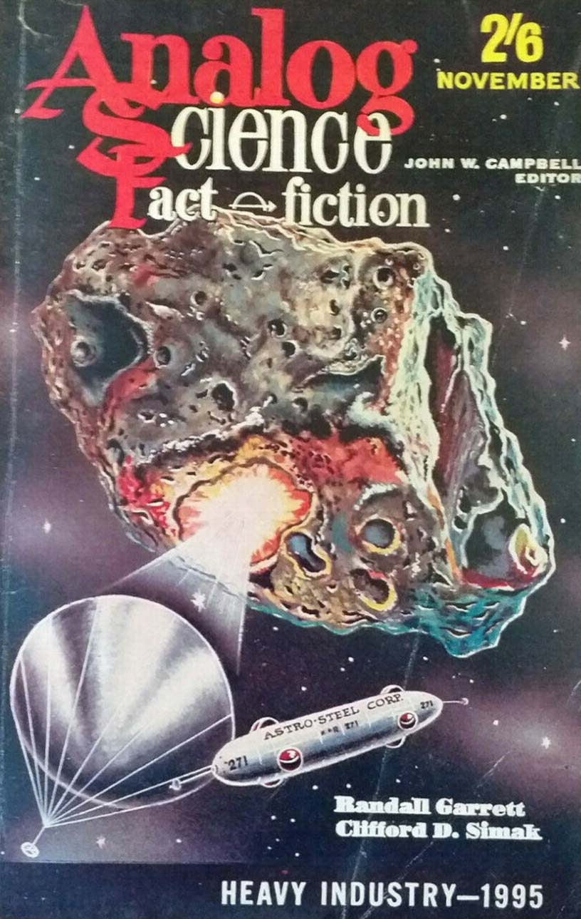 Analog Science Fact & Fiction November 1961 November 1961 magazine back issue cover