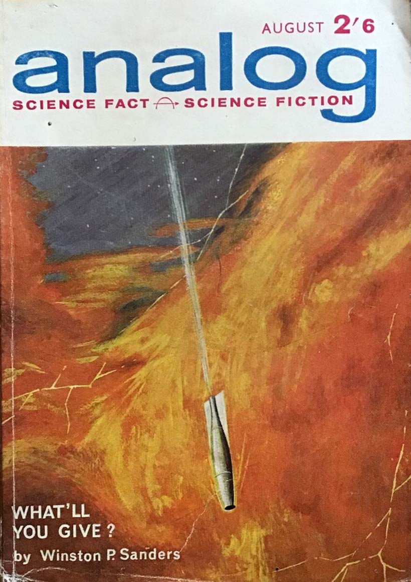 Analog Science Fact & Fiction August 1963 August 1963 magazine back issue cover