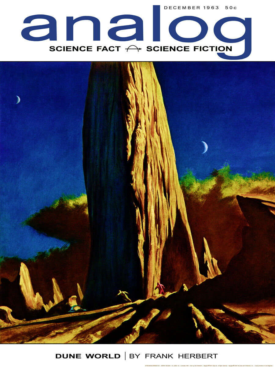 Analog Science Fact & Fiction December 1963 December 1963 magazine back issue cover