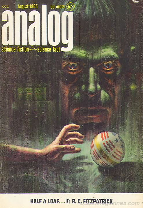 Analog Science Fact & Fiction August 1965 August 1965 magazine back issue cover