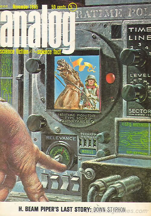 Analog Science Fact & Fiction November 1965 November 1965 magazine back issue cover