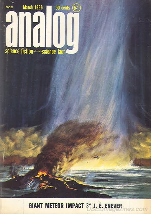 Analog Science Fact & Fiction March 1966 March 1966 magazine back issue cover