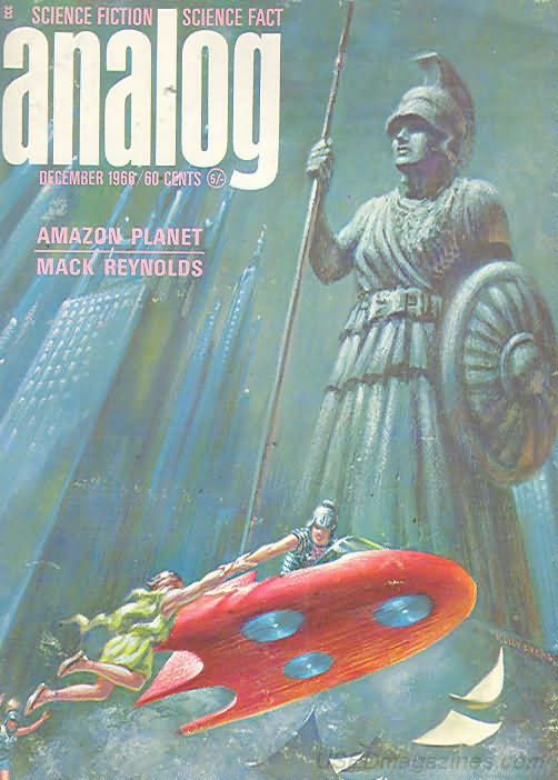 Analog Science Fact & Fiction December 1966 December 1966 magazine back issue cover