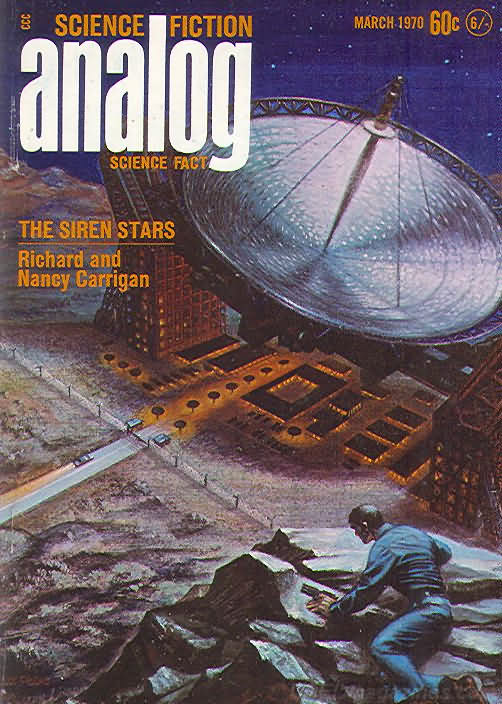Analog Science Fact & Fiction March 1970 March 1970 magazine back issue cover