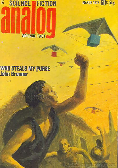 Analog Science Fact & Fiction March 1973 March 1973 magazine back issue cover