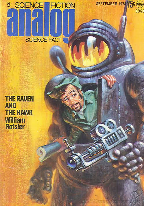 Analog Science Fact & Fiction September 1974 September 1974 magazine back issue cover