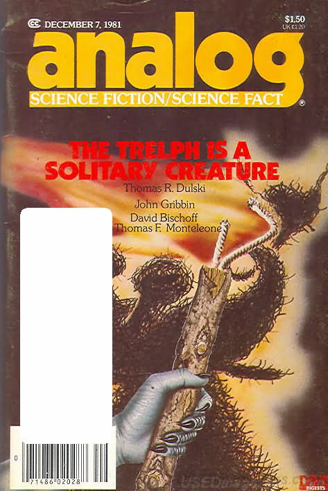 Analog Science Fact & Fiction December 1981 December 1981 magazine back issue cover