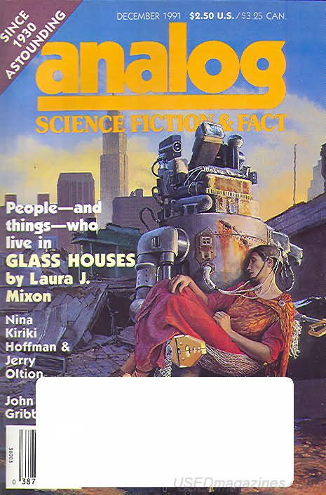 Analog Science Fact & Fiction December 1991 December 1991 magazine back issue cover
