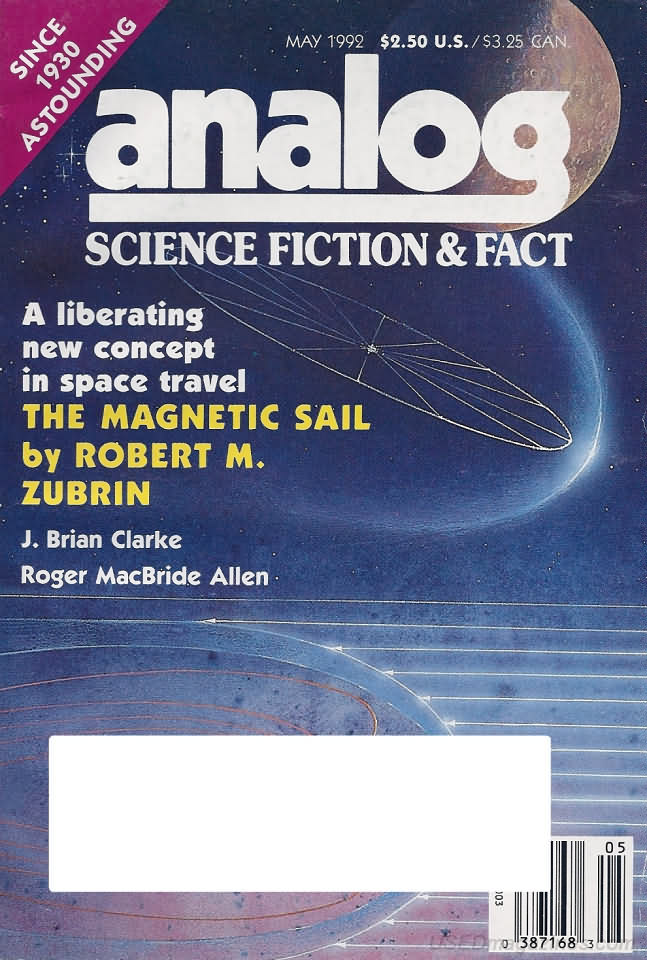 Analog Science Fact & Fiction May 1992 May 1992 magazine back issue cover