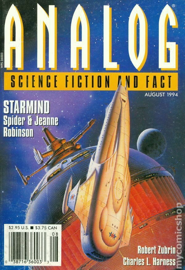Analog Science Fact & Fiction August 1994 August 1994 magazine back issue cover