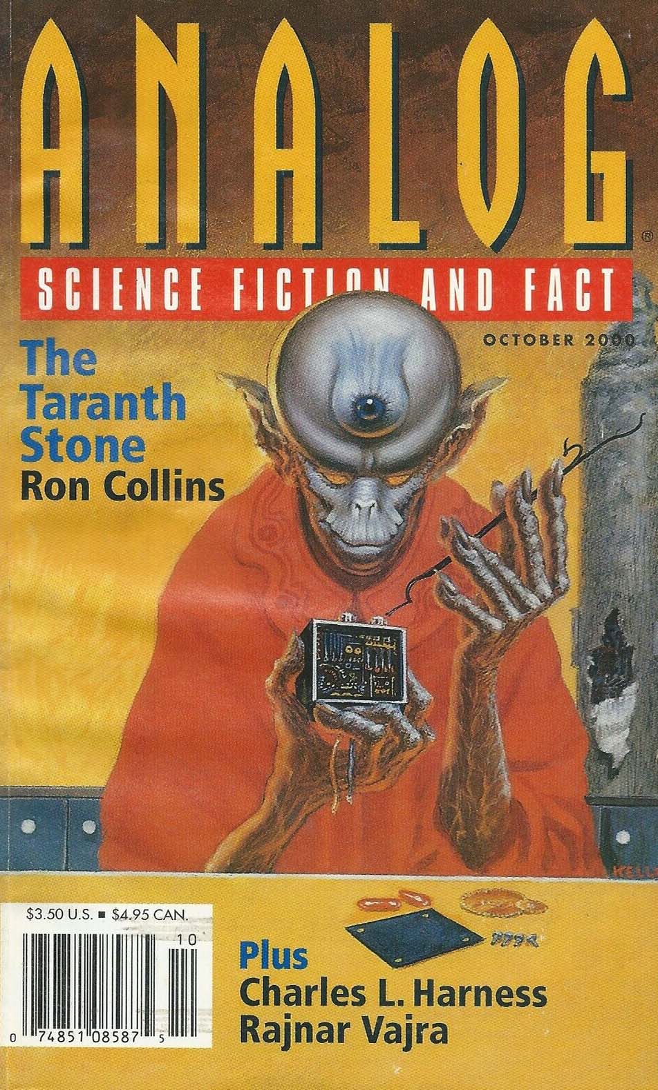 Analog Science Fact & Fiction October 2000 October 2000 magazine back issue cover