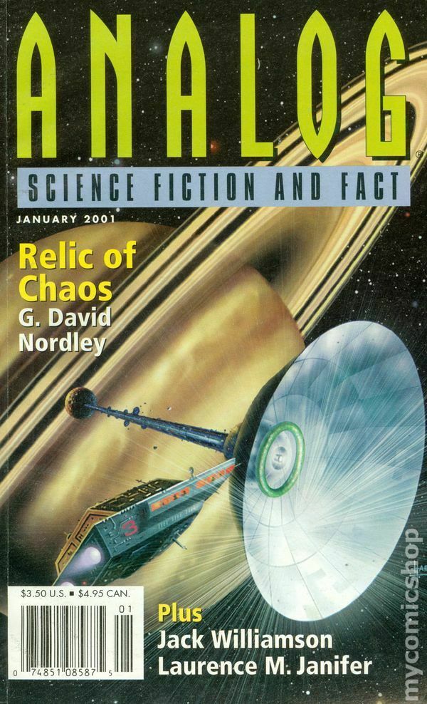 Analog Science Fact & Fiction January 2001 January 2001 magazine back issue cover