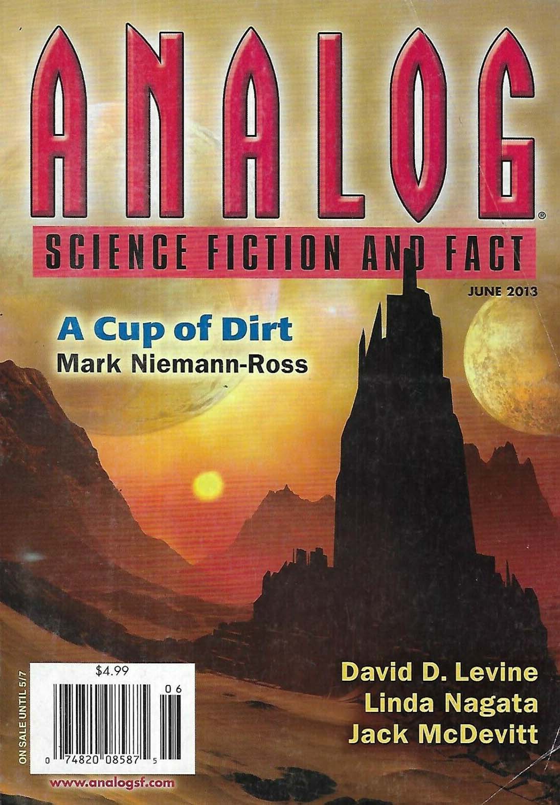 Analog Science Fact & Fiction June 2013 June 2013 magazine back issue cover