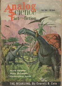 Analog Science Fact & Fiction February 1961 magazine back issue cover