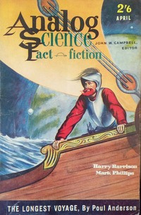 Analog Science Fact & Fiction April 1961 magazine back issue cover