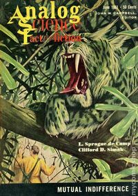 Analog Science Fact & Fiction June 1961 magazine back issue cover