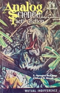 Analog Science Fact & Fiction October 1961 magazine back issue cover