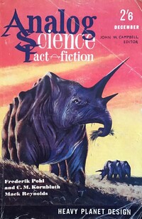 Analog Science Fact & Fiction December 1961 magazine back issue cover