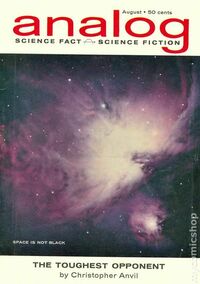 Analog Science Fact & Fiction August 1962 magazine back issue cover