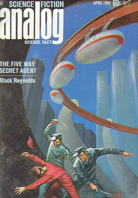 Analog Science Fact & Fiction April 1969 magazine back issue cover