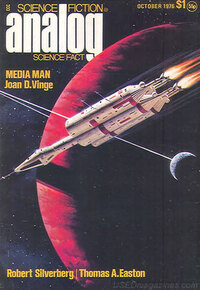 Analog Science Fact & Fiction October 1976 magazine back issue cover
