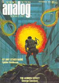 Analog Science Fact & Fiction November 1976 magazine back issue cover