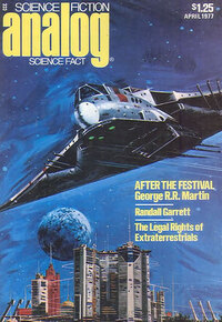 Analog Science Fact & Fiction April 1977 magazine back issue cover