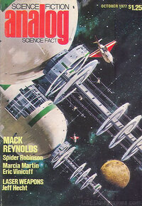 Analog Science Fact & Fiction October 1977 magazine back issue cover