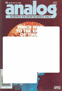 Analog Science Fact & Fiction August 1981 magazine back issue cover