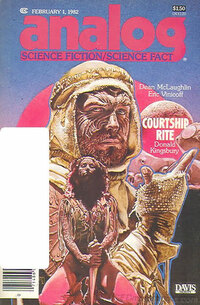 Analog Science Fact & Fiction February 1982 magazine back issue cover
