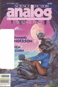 Analog Science Fact & Fiction November 1983 magazine back issue cover