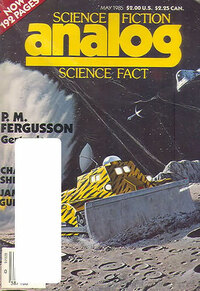 Analog Science Fact & Fiction May 1985 magazine back issue cover