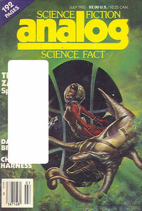 Analog Science Fact & Fiction July 1985 magazine back issue cover