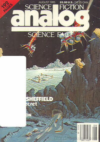 Analog Science Fact & Fiction August 1985 magazine back issue cover