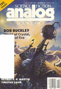 Analog Science Fact & Fiction October 1985 magazine back issue cover