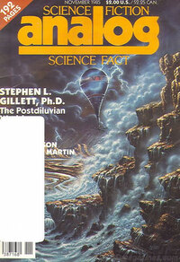 Analog Science Fact & Fiction November 1985 magazine back issue cover