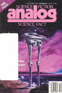 Analog Science Fact & Fiction December 1985 magazine back issue cover