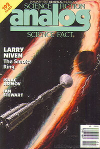 Analog Science Fact & Fiction January 1987 magazine back issue cover