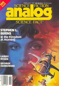 Analog Science Fact & Fiction February 1987 magazine back issue cover