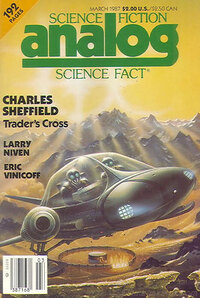 Analog Science Fact & Fiction March 1987 magazine back issue cover