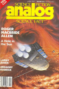 Analog Science Fact & Fiction April 1987 magazine back issue cover