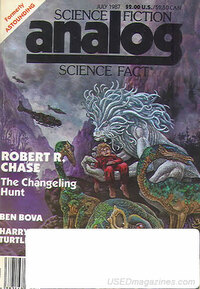 Analog Science Fact & Fiction July 1987 magazine back issue cover