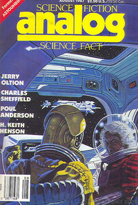 Analog Science Fact & Fiction August 1987 magazine back issue cover